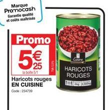 haricots rouges Promo