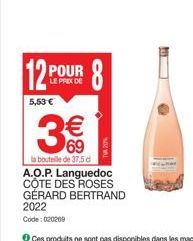 12 POUR  LE PRIX DE  5,53 €  €  8  ME 