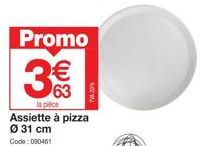 assiette à pizza Promo