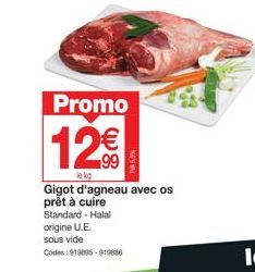 gigot d'agneau Promo