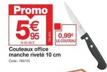 couteaux de mer promo