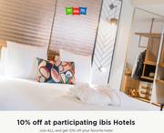 Promos de Ibis | 10 % de réduction dans les hôtels ibis participants | 22/09/2022 - 30/12/2022
