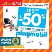 Promos de King Jouet | -50%* sur le 2ème jouet Playmobil | 12/09/2022 - 26/09/2022