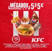 La Mégabox de KFC : 5 produits pour 5 € offre à 