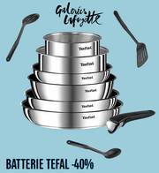 Promos de Galeries Lafayette | batterie Tefal -40% de remise | 21/09/2022 - 26/09/2022