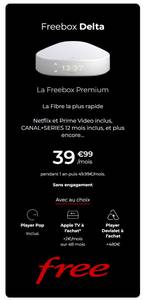 Freebox Delta offre à 39,99€